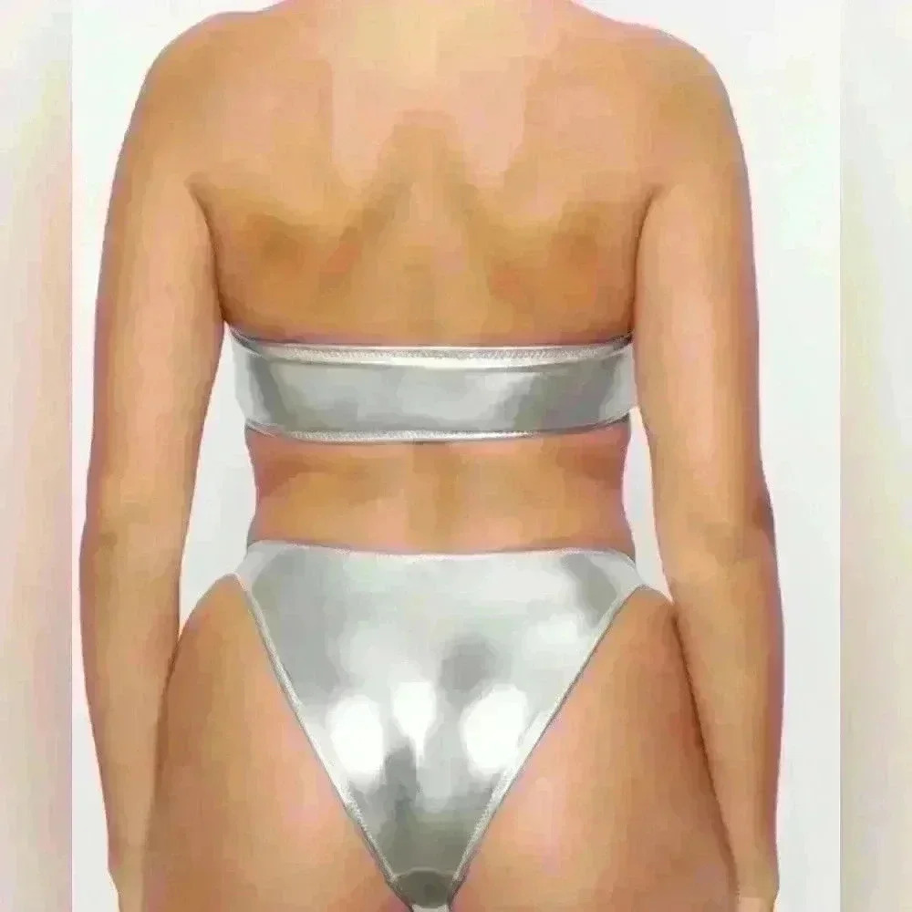 SKIMS METALLIC SWIM - Picture 4 of 9